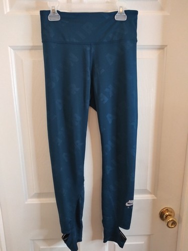 Women Nike Air Tight Fit 7/8 Running Tights Blue Size small. With pocket. - Picture 5 of 14