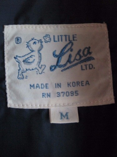 Vintage Little Lisa Puffer Quilted Winter Vest Argyle Knit Yolk Girls Youth M - Picture 5 of 6