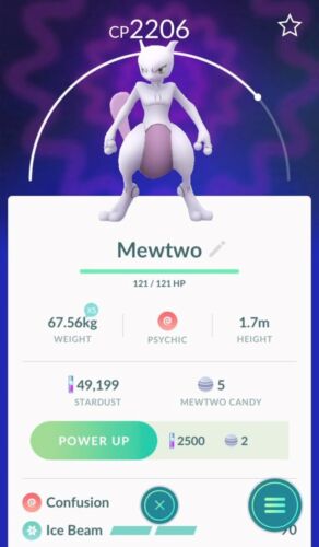 Mewtwo ✔ 1 Million Stardust ✔ Registered ✔ NON SHINY ✔ Legendary ✔ GO PDF - Picture 1 of 1