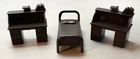 Vintage MARX Western Town Playset Accessories 2 Desks Bunk Bed 50s 60s Lot of 3