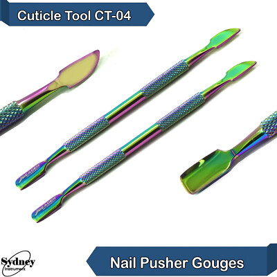 Cuticle Pusher Dead Skin Push Remover Gouges Trimmer Peeler Scraper ...