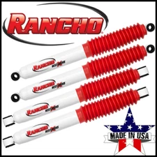 Rancho Front & Rear Set Suspension Gas Shocks fit 86-98 Ford F-350 4WD 0-2" Lift