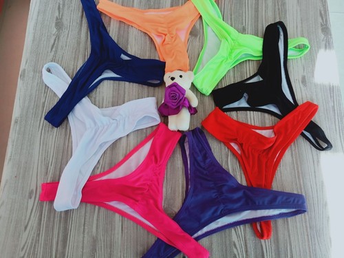 5packs Lot Women's Sexy G-String Bikini Panties Underwear Thongs T-Back Briefs - Picture 4 of 15