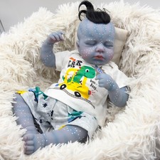 Avatar Reborn Baby Doll Soft Cloth Body Lifelike Painted Hair Handmade Gift