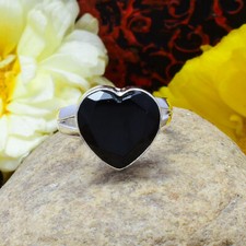 Graceful Black Onyx Gemstone 925 Sterling Silver Handmade Ring All Size CA-29