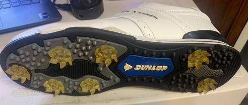 Men's Dunlop Golf Shoes  Size 9  M2800A Helical Cleats - 第 5/15 張圖片