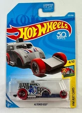 2018 Hot Wheels #223 HW Art Cars 4/10 ALTERED EGO Silver/Red Wheels - T55
