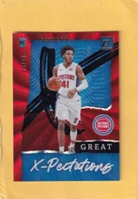 2020-21 Donruss Great X-Pectations Holo Red Laser Saddiq Bey Pistons NM-MT+ 1/99