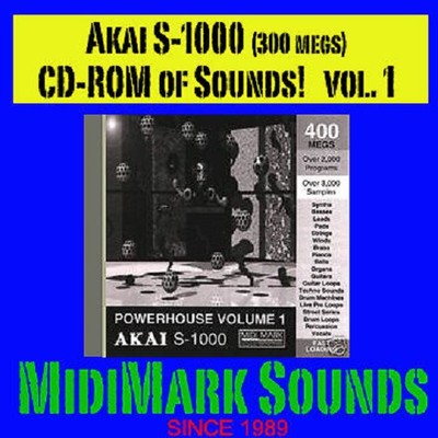 Akai s1000, s-1000, oder Comp Vol. 1 Pwr Haus CD-ROM