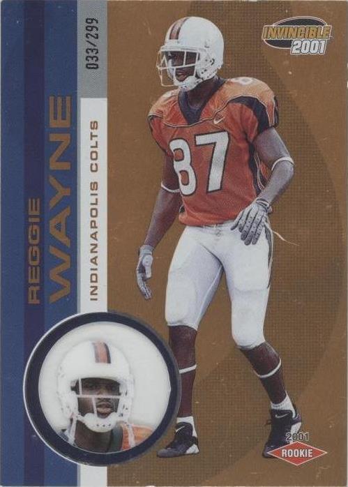 2001 Pacific Invincible Reggie Wayne #268 - 1 of 2