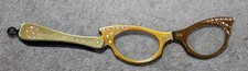 VINTAGE 1950'S FOLDING CATS EYE READING GLASSES W/RHINESTONES