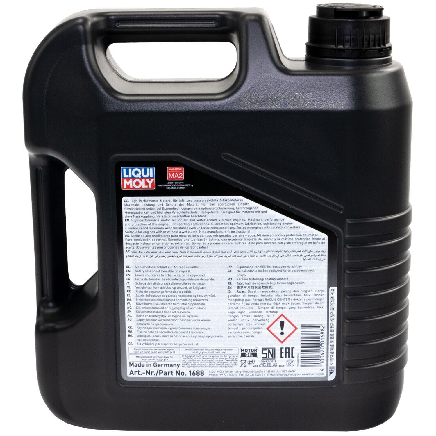 Motorcycle Engine Oil 10W30 LIQUI MOLY Engine High Perfomance 4 L 10W