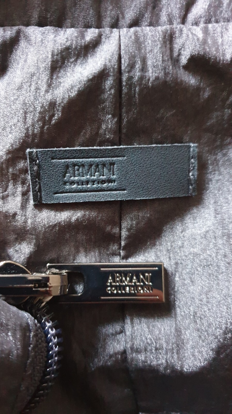 Armani Collezioni Reversible Lightweight Windbreaker Jacket Grey EU 50 UK 40 image 5