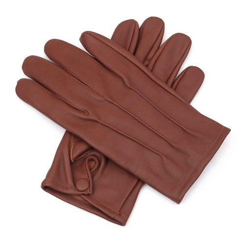 Men's Driving Cycling Dress Genuine Lambskin Unlined Leather Gloves - Picture 9 of 54