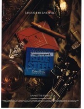 2002 DEAN MARKLEY Blue Steel Acoustic Guitar Strings Vintage Ad