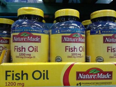 2x Nature Made Fish Oil 1200 mg 360mg Omega 3 Softgel 400 total -Remove Mercury