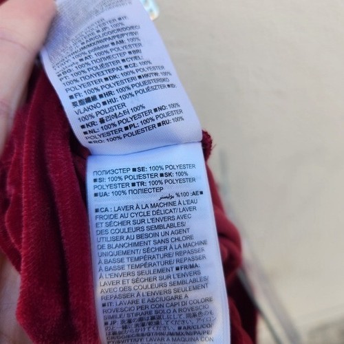 GAP Women Recycled High Rise Wide Leg Velvet Pants Rich Eggplant Size 14 - Picture 8 of 8