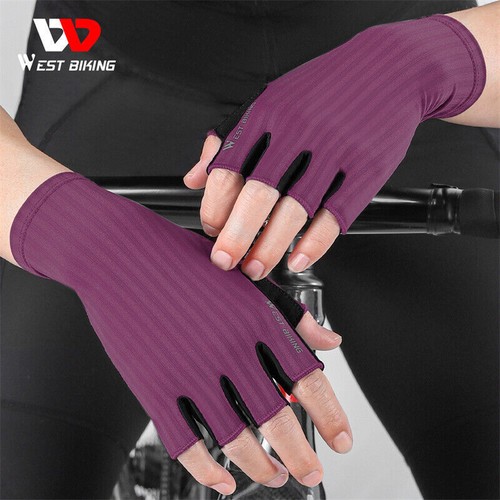 WEST BIKING Road Bike Breathable Gloves Cycling Half Finger Non-slip Gloves - Picture 57 of 60