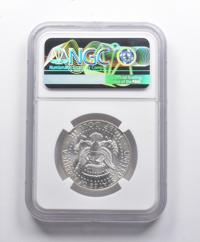 Mint Error MS65 1964-D Kennedy Half Dollar REV Struck Thru NGC *8782 - Picture 2 of 3