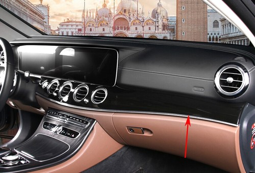 For Benz E-Class W213 2016-2021 ABS Black Central Console Instrument Panel Trim - Picture 3 of 17