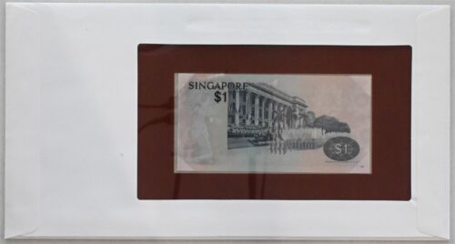 Singapore 1981 Dollar note Bank of all nations. 50 Cents stamp canc. RC0587 Blac - Picture 2 of 2