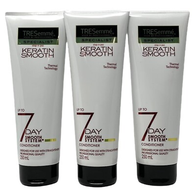TRESemme 7 Day Smooth System Keratin Conditioner 250 mL (3 Pack)