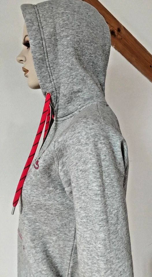 Peak Performance Damen Sweat Jacke Kapuzenjacke  Hoodie Gr. M Hellgrau wie neu - Bild 4 von 4