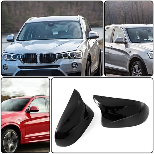 M-Look Side Mirror Cover Caps Gloss Black For BMW X3 F25 X5 F15 X6 F16 2014-2018 - Foto 2 di 13