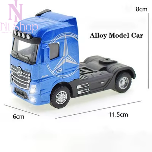1:50 Diecast Simulation Alloy Car Truck Kid Toys Pull-Back Vehicle with Lights - Picture 11 of 25