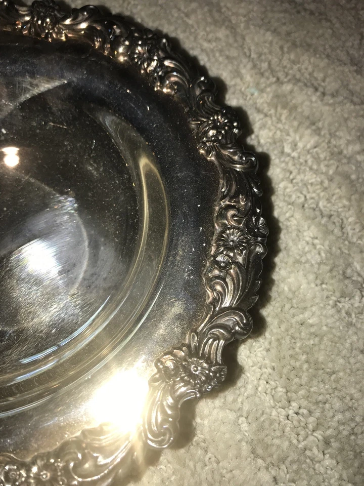 REED & BARTON STERLING BON BON BOWL DISH~ BURGUNDY ~ NO MONO - Image 4 of 4