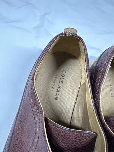 Cole Haan Shoes Mens 12 M Grand Os Brown Leather Walnut Comfort Lightweight - Picture 3 of 21