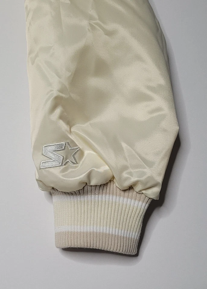 Chaqueta Universitaria Starter L.A. Dodgers Home Game Pearl Satin Foto 3 de 4