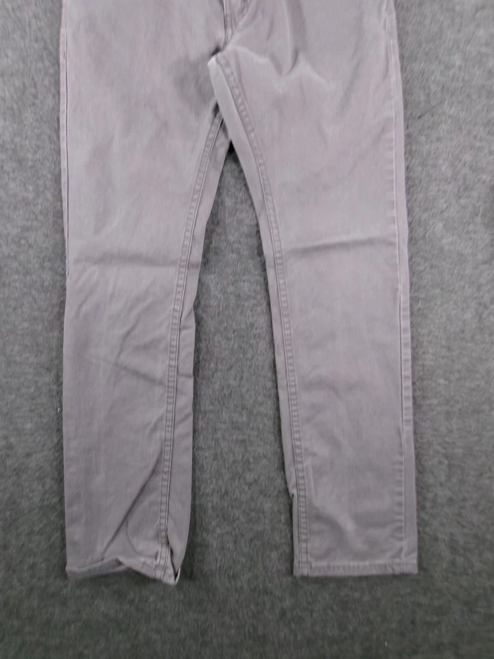 Levis 511 Jeans Youth 12 Gray Slim Fit Straight Leg Medium Wash Causal  26X26 - Image 3 of 4