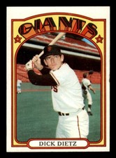 1972 Topps Baseball #295 Dick Dietz NM/MT *d8