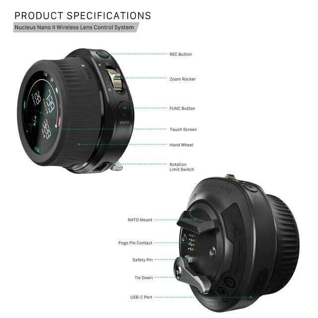 TILTA Nucleus-N 2 WLC-T05-K2 Nano II Wireless Lens zoom Control