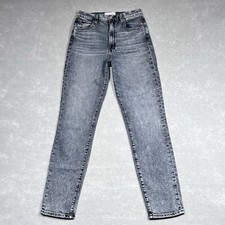 Slvrlake Jeans Womens Size 27 Gray High Rise Denim Made in USA Inseam 29 in