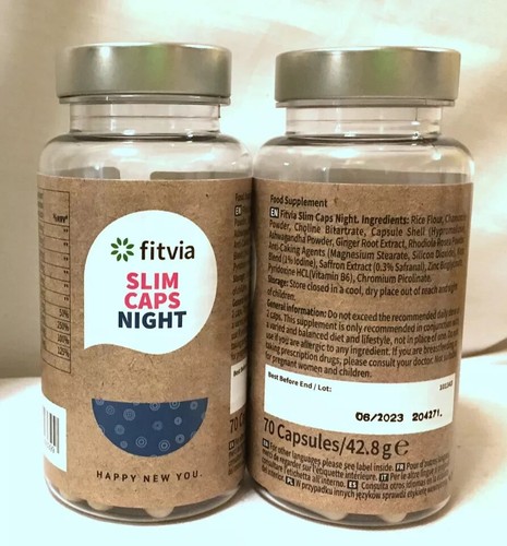 Fitvia ~ Slim Caps Night ~ Unterstützung zum Abnehmen ~ Blutzuckerspiegel MHD - Bild 3 von 3