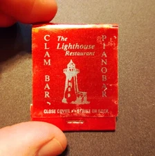 Vintage The Lighthouse Restaurant Piano Bar Matchbook Norwalk CT With Matches