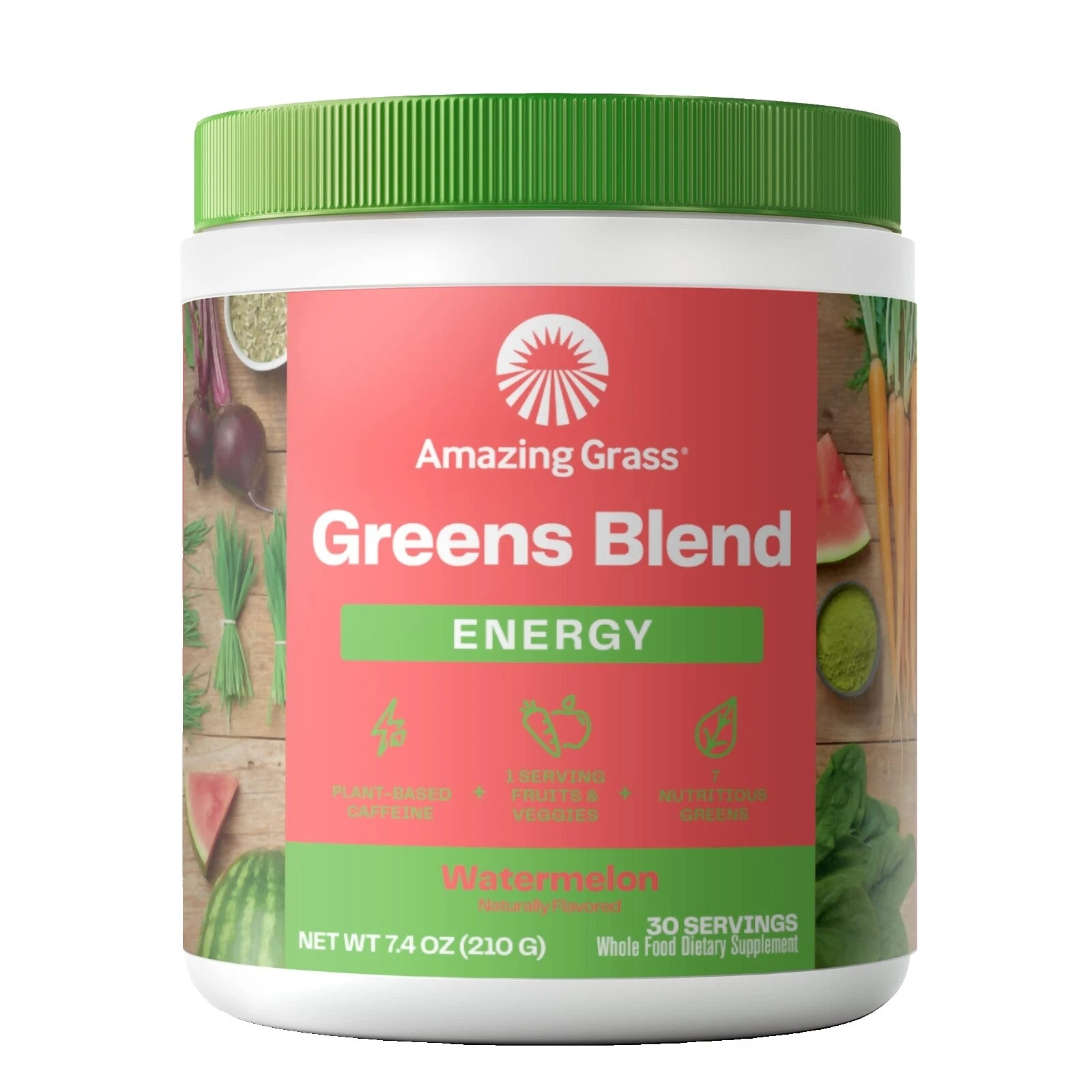 Polvo de Té Verde Amazing Grass vitaminas y minerales