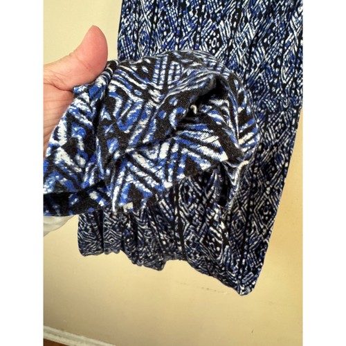 AMBIANCE blau Tribal Design elastische Taille Kordelzug trägerloser Overall Größe L - Bild 5 von 12