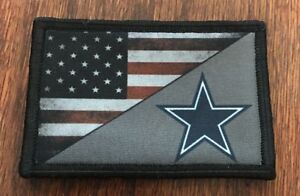 military cowboys dallas tactical badge morale patch flag army usa