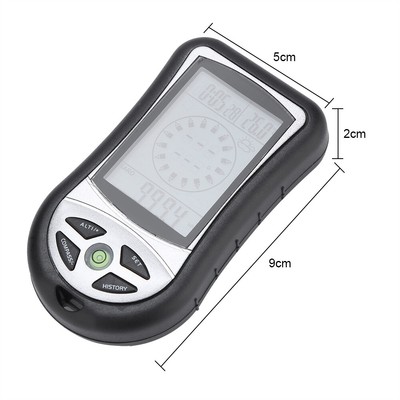 Multifunktions Digital Höhenmesser Barometer Kompass Wettervorhersage für Outdoor