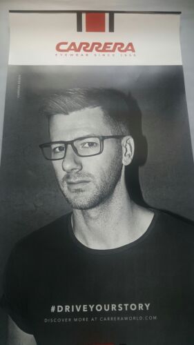 CARRERA MALE SUNGLASS & RX DOUBLE SIDED BANNER POSTER SIZE 48 X 24 INCHES - Picture 4 of 4