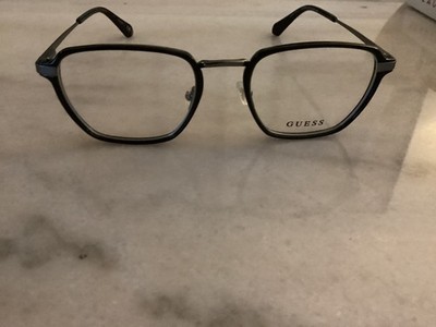 NEW GUESS GU50041 001 BLACK GUNMETAL AUTHENTIC EYEGLASSES 52-21-145