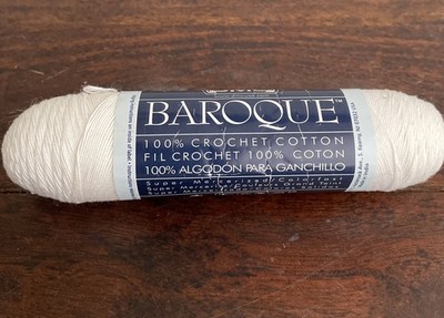 DMC Baroque Crochet Thread White 100% Cotton Super Mercerized Colorfast