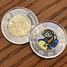 SHIPS TODAY! 2025 Canada DAPHNE ODJIG $2 toonie set *75% off combined shipping*