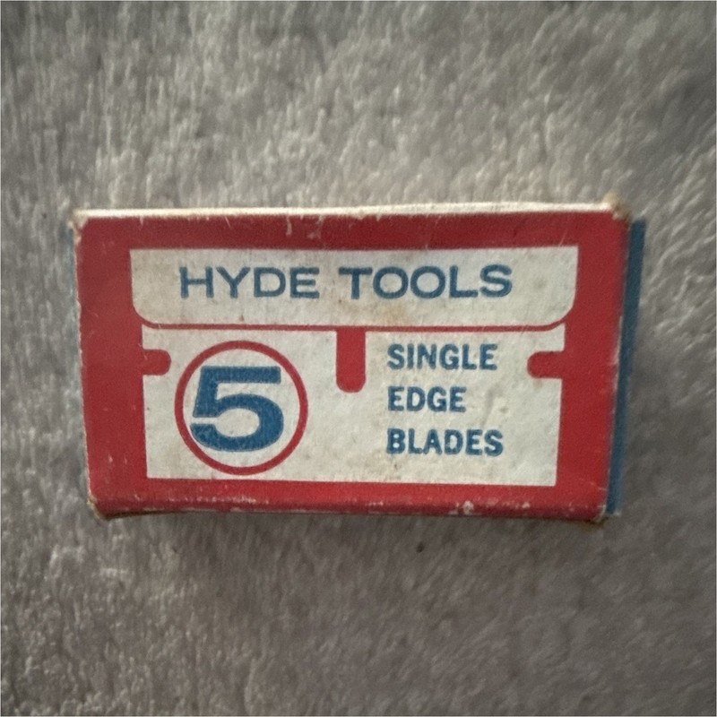 HYDE Tools Single-Edge Blades 5-Pack Surgical Chrome Steel 1.5 in Width