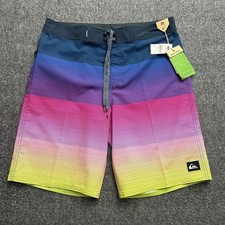 Quiksilver Mens Boardshorts Massive 20" Size 31 Full Length Surf Swim Trunks