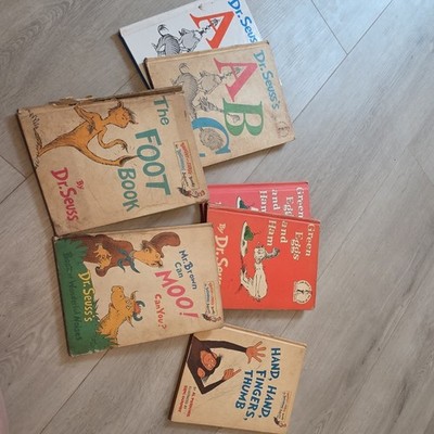 Dr. Seuss Beginner Books Hardcover Lot: ABC, Green Eggs & Ham, Foot Book +