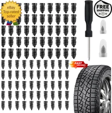 100PCS Tire Plug Repair Kit – Fast Flat Tire Fix for Cars, Trucks, Bikes & Motor